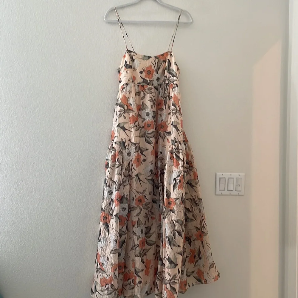 Astrid Floral Empire Waist Midi Dress - Picture 10 of 10